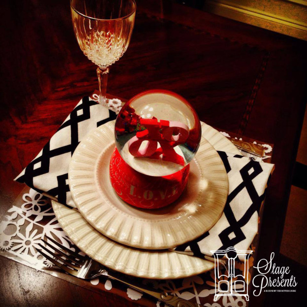 Easy Tablesetting for Valentine's Day (with things you have at home)