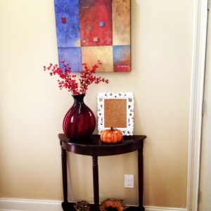 Fall 2013 Foyer Decor