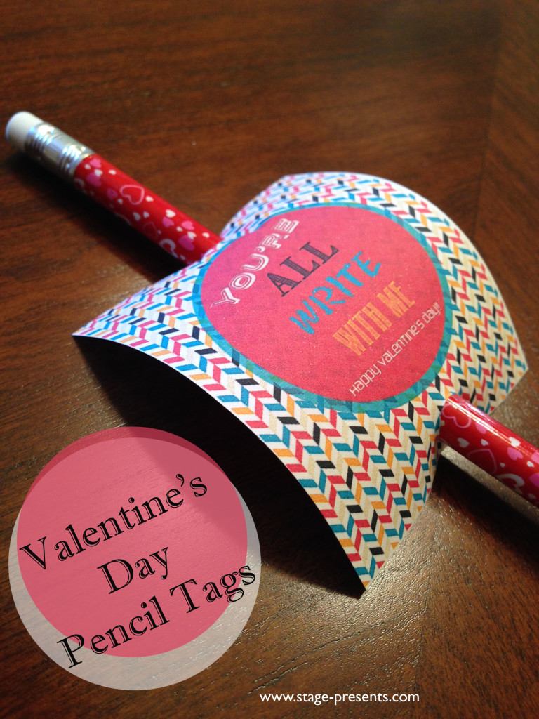 Valentine's Day Pencil Tags