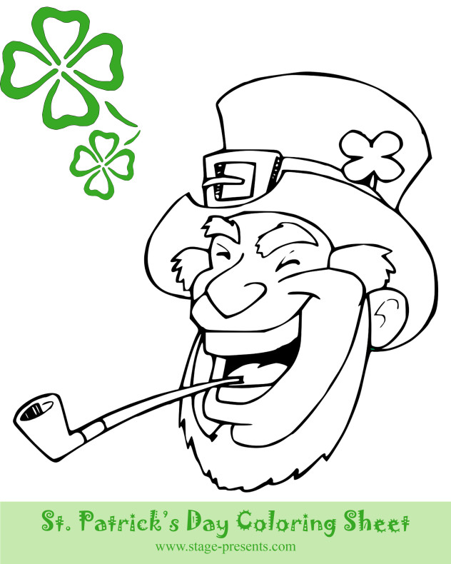 Two Free St. Patrick's Day Coloring Sheets - Stage Presents