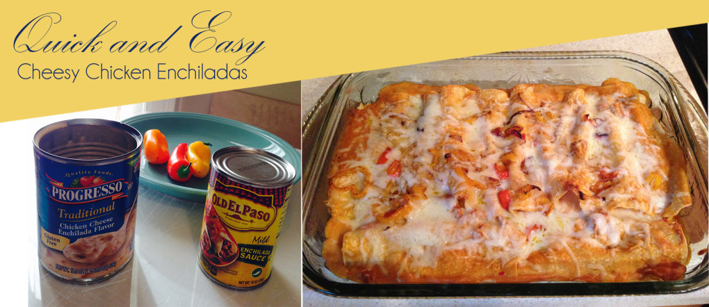 Cinco de Mayo Quick and Easy Cheesy Chicken Enchiladas - stage-presents.com