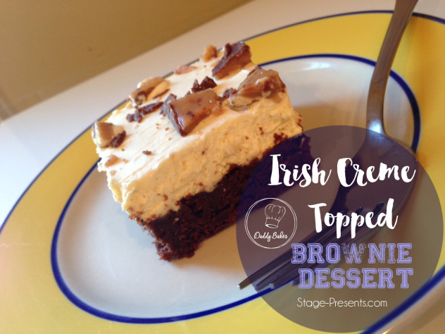 Irish Cream Topped Brownie Dessert