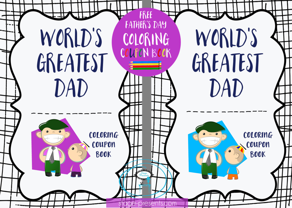 Celebrate Dad With This Free Father s Day Coloring Coupon Book Stage 