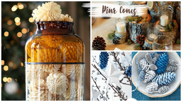 Decorating with Natural Elements Pine Cones