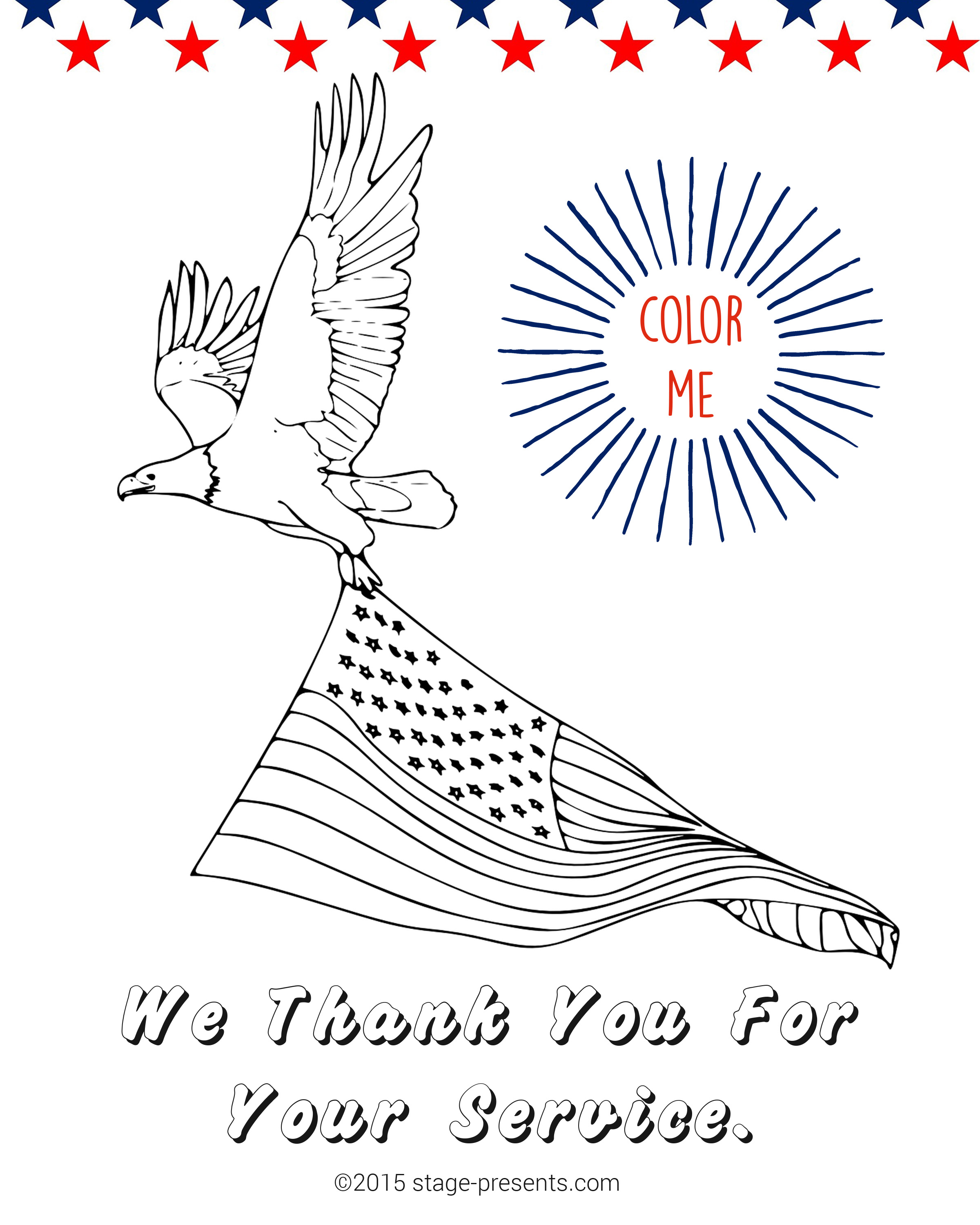 Veteran's Day Coloring Sheet - Stage Presents