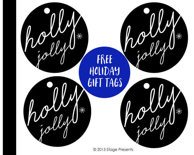 Holly Jolly Holiday Gift Tags