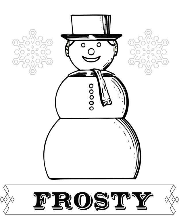 Frosty Coloring Sheet - Free Download stage-presents.com