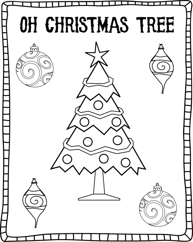 Oh Christmas Tree Coloring Sheet - Free Download stage-presents.com