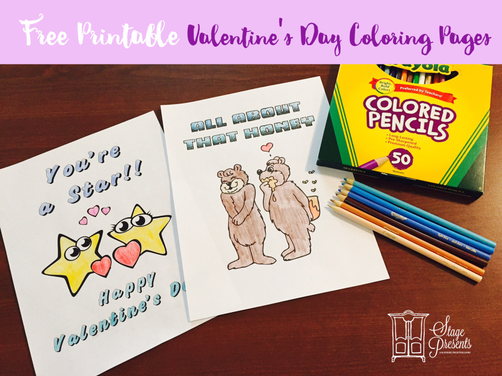 Valentines Day Coloring Sheet Mockups