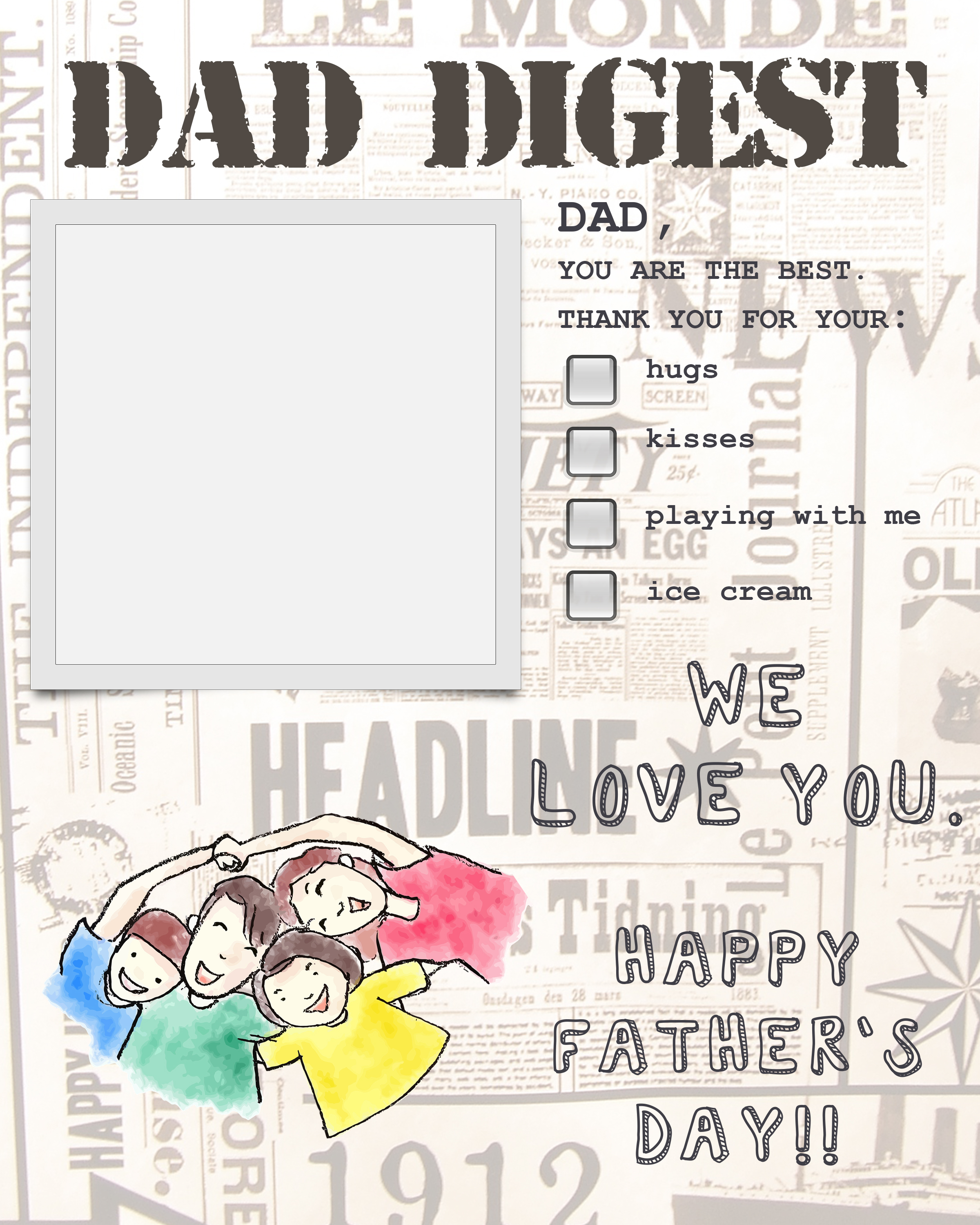 Dad Digest Blank