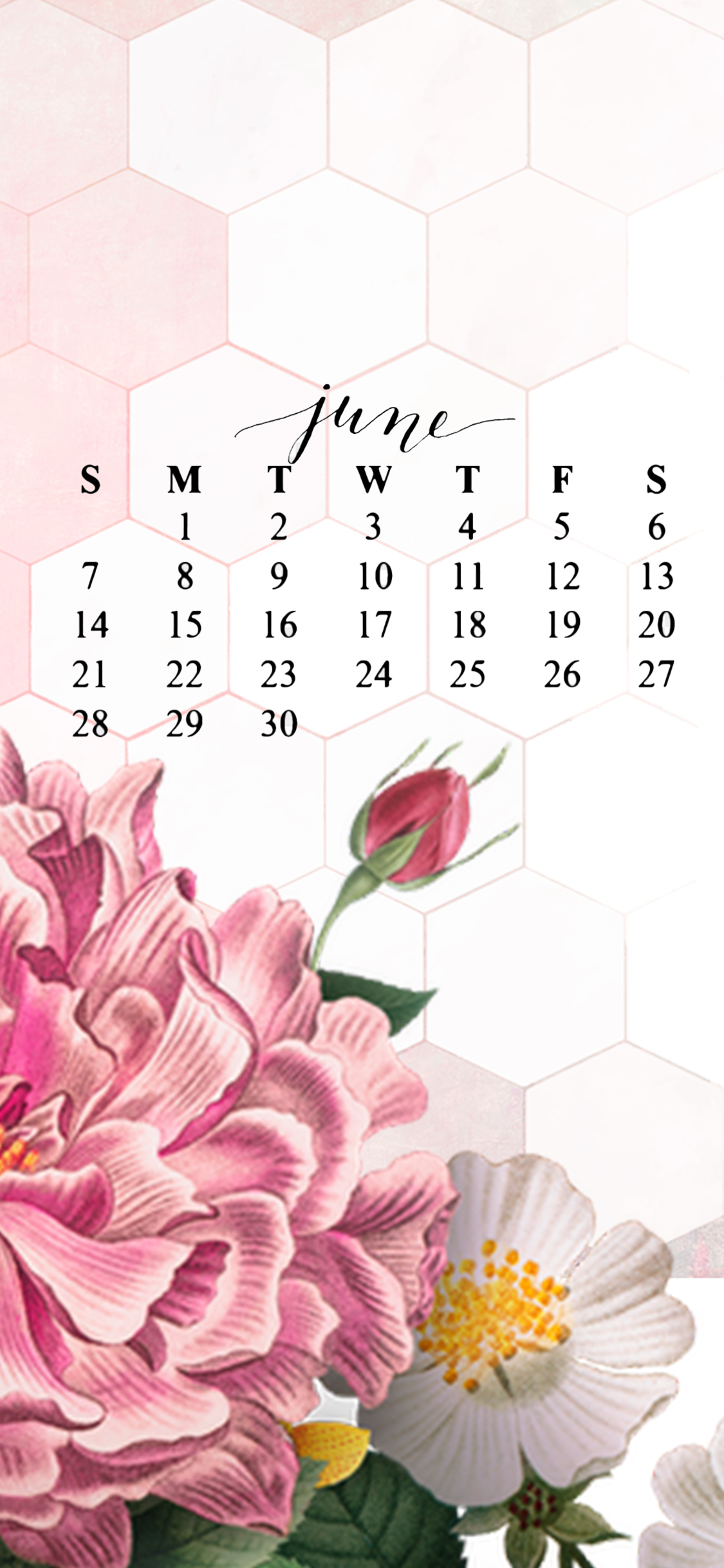 Happy June - Free iPhone iPad Desktop Wallpaper - Stage Presents